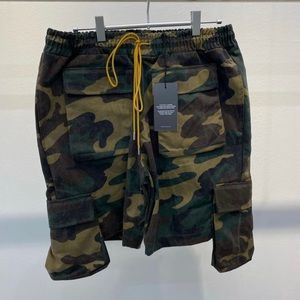Rhude Cargo Camo Shorts